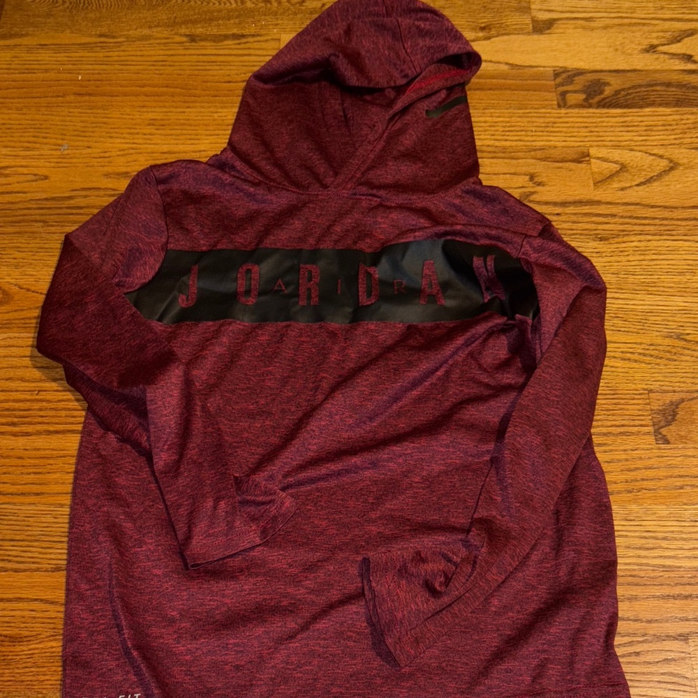 Jordan  Burgundy Hoodie